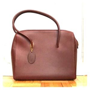 Maroon Cartier Tote Bag